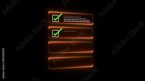 Businesswoman Writing On Checklist. document check and correct . file submit processing.