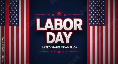 Labor day celebration a patriotic american holiday graphic