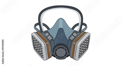 Respiratory protection face mask equipment.