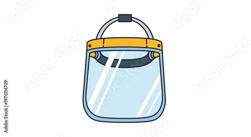 Face Shield Protective Clear Plastic Visor.