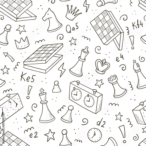Board games doodles set hand drawn vector illustration sketch icons of cards dice and pawns checkers