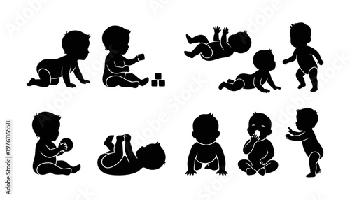 赤ちゃんのイラストアイコン