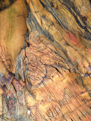 Natural mineral abstraction background in the sandstone rocks