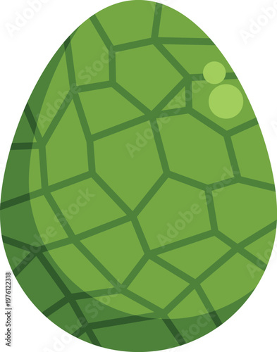 Green ovum with a scaly texture, resembling a creature egg