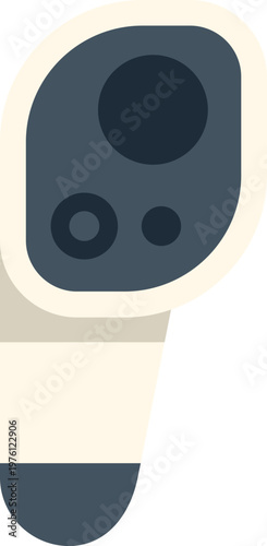 Digital infrared thermometer icon representing medical temperature measurement and health