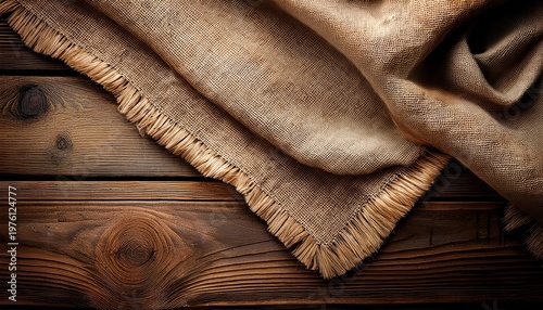 Background Made Of Wooden Planks And Old Canvas