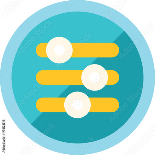 Settings sliders icon representing options, preferences, and adjustments