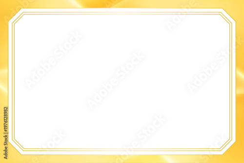 高級感あふれるフレームの招待状テンプレート背景デザイン素材　オレンジ