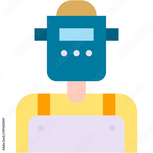 Vector Icon Welder, Welding, Avatar, Man, Worker
