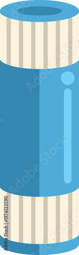 Blue glue stick providing adhesion for school supplies and office work