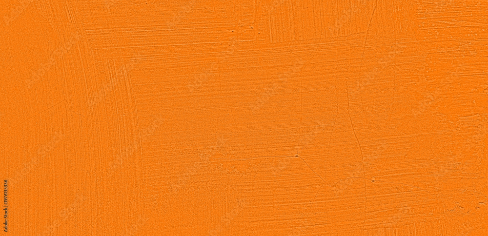 Naklejka premium Grunge orange Cement Wall Background. orange concrete texture background