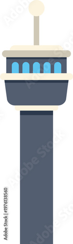 Airport control tower structure providing guidance and communication for aircraft