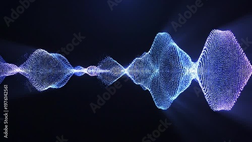 AI Voice Recognition Wave Animation with Dynamic Sound Visualization