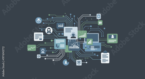 A calming, deep blue background evoking feelings of trust and serenity. Ideal for marketing materials, website design, or social media posts seeking a