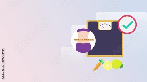 Healthy Nutrition Medical Lifestyle Animation
