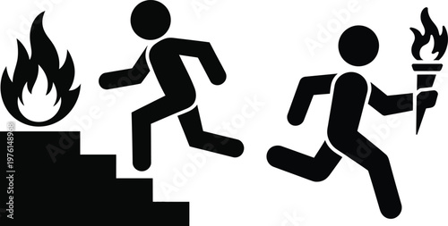 Contrast of destruction and revival through human action in symbolic imagery