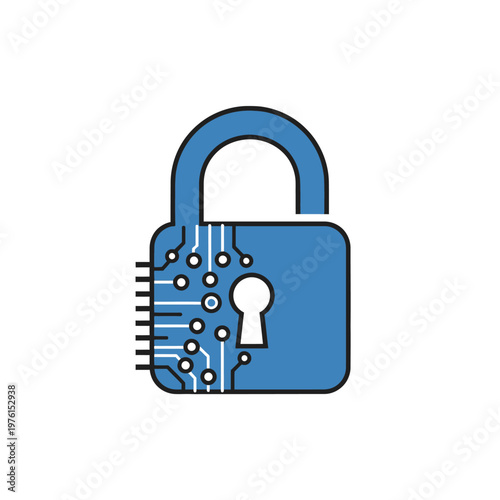 Digital Lock with Circuit Board.