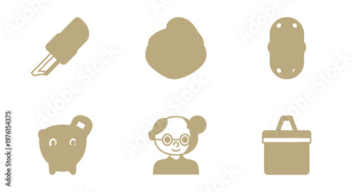 Creative Character Avatar and Business Lifestyle Icon Set