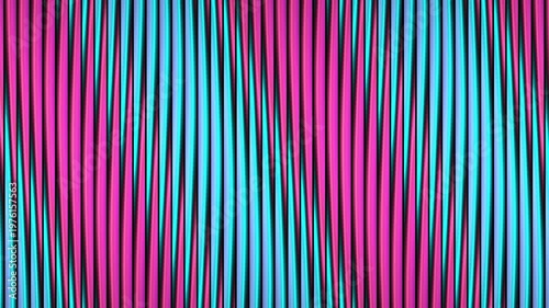 Abstract background with vertical neon pink and blue wavy stripes