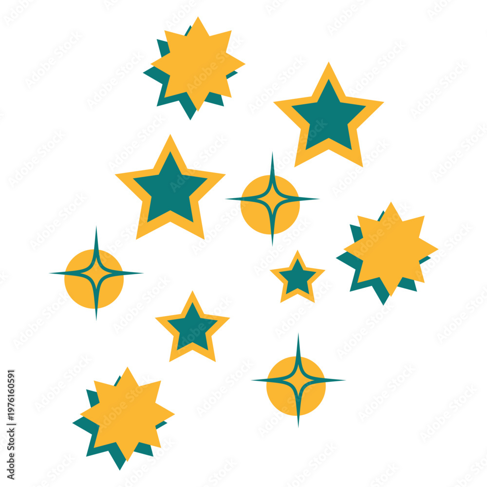 Fototapeta premium Retro Star Decoration