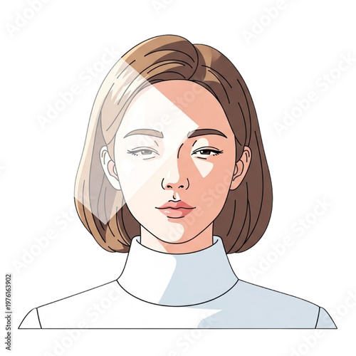 Woman shows skincare routine with half face hydrated and other dry