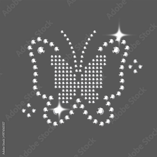 Bedazzled Rhinestone Element Butterfly