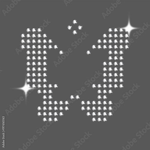 Bedazzled Rhinestone Element Butterfly