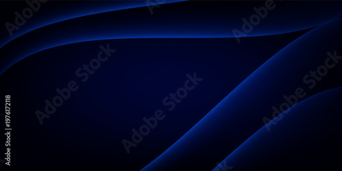 elegant abstract digital wave of glowing blue light cuts through deep navy shadows sleek curves and vibrant cyan horizon high tech corporate backgrounds and modern web design
