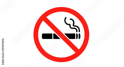 No smoking sign featuring cigarette icon with rising smoke inside red prohibition circle; modern graphic isolated against black background Free Download No smoking sign featuring cigarette icon with rising smoke inside red prohibition circle; modern graphic isolated against black background - GFXLoad