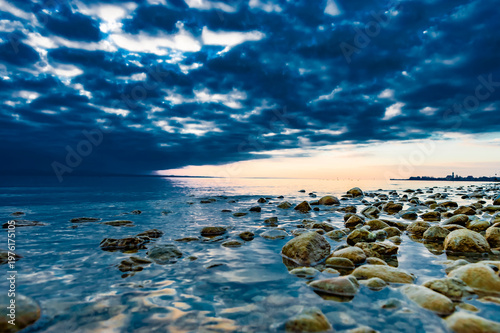 Sonnenuntergang am Bodensee in Deutschland