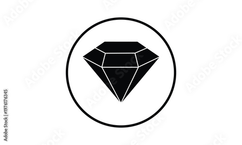 Set of diamonds line in a flat icons style. Abstract black diamond collection icons. Gemstone icons in a linear minimal style. Vector icon logo design diamonds. EPS 10 .