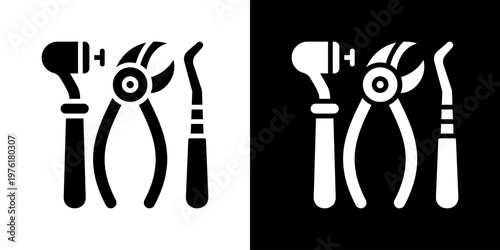 Dental Equipment Icon Set Multiple Style Collection