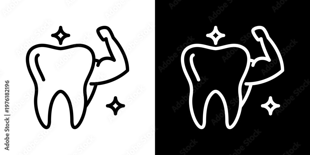 Obraz premium Healthy Tooth Icon Set Multiple Style Collection