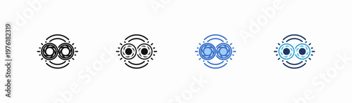 Set of visual icon collection in multiple style. Icon suitable for web and mobile application