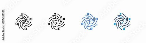 Set of motion icon collection in multiple style. Icon suitable for web and mobile application