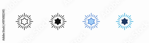 Set of excellence icon collection in multiple style. Icon suitable for web and mobile application