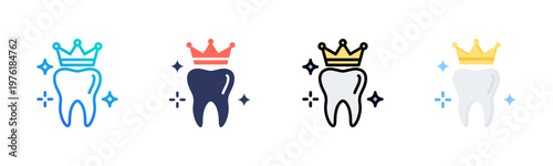 Healthy Teeth Icon Set Multiple Style Collection