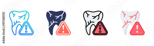 Dental Icon Set Multiple Style Collection
