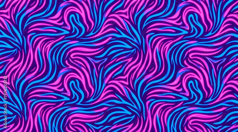 Fototapeta premium Blue and pink swirling abstract pattern