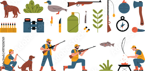 vector illustration of a man and woman