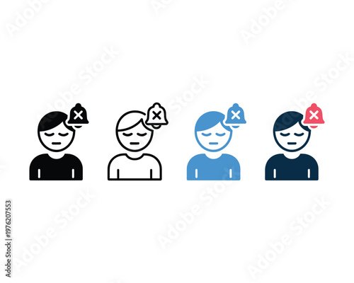 Communication Off and Signal Loss Icon Pack with Multiple Style Options