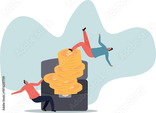 Investment risk from stock market crash, pull money or liquidity back, market volatility, unstable and uncertainty.human life and situation.