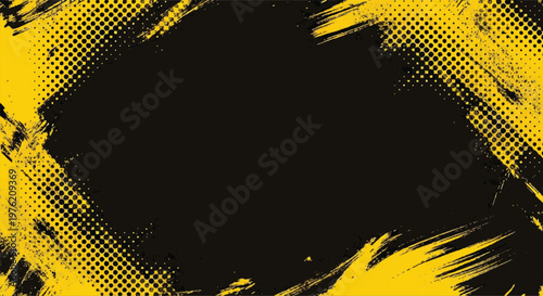 Black and yellow abstract background