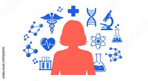 Female Scientist Medical Research Professional.