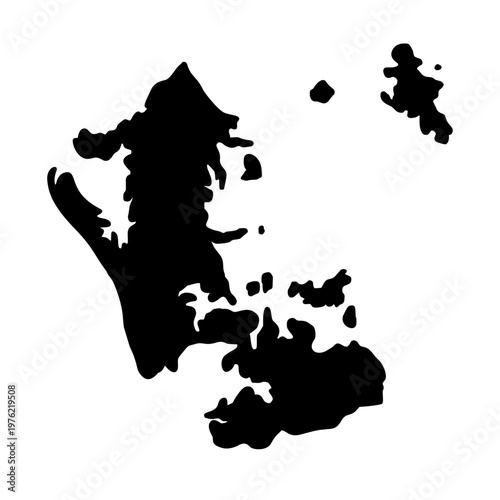Auckland New Zealand map silhouette vector illustration