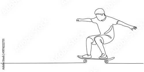 continuous one line drawing Man swinging and exercising in vector sports illustration