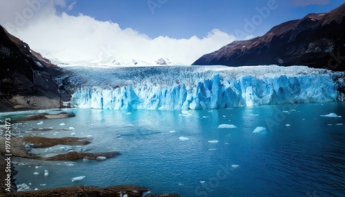 Majestic Perito Moreno Glacier - A Frozen Wonder in Patagonia.