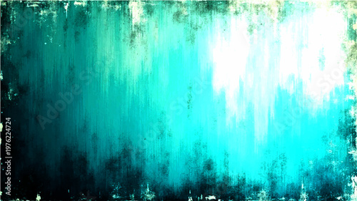 Vector Abstract turquoise textured canvas expresses depth and emotion through expressive art style and evokes a raw , mysterious, emotional impact and contemporary, unique visual interest