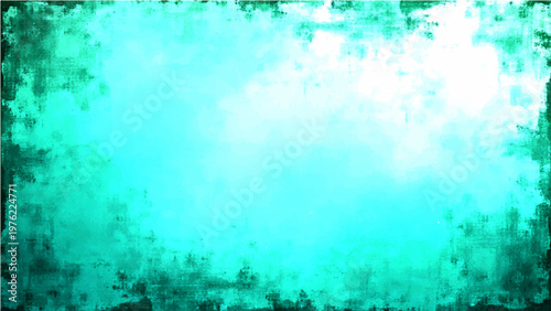 Vector Abstract turquoise and emerald design evokes sense of serenity, background design perfect for creative themes.