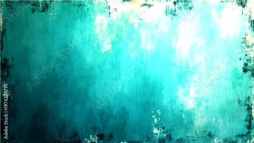 Vector Mysterious teal artwork with textured background of cyan shades offers evocative appeal and artistic expressions evokes visual story and gradient shades with enigmatic charm and artistic canvas